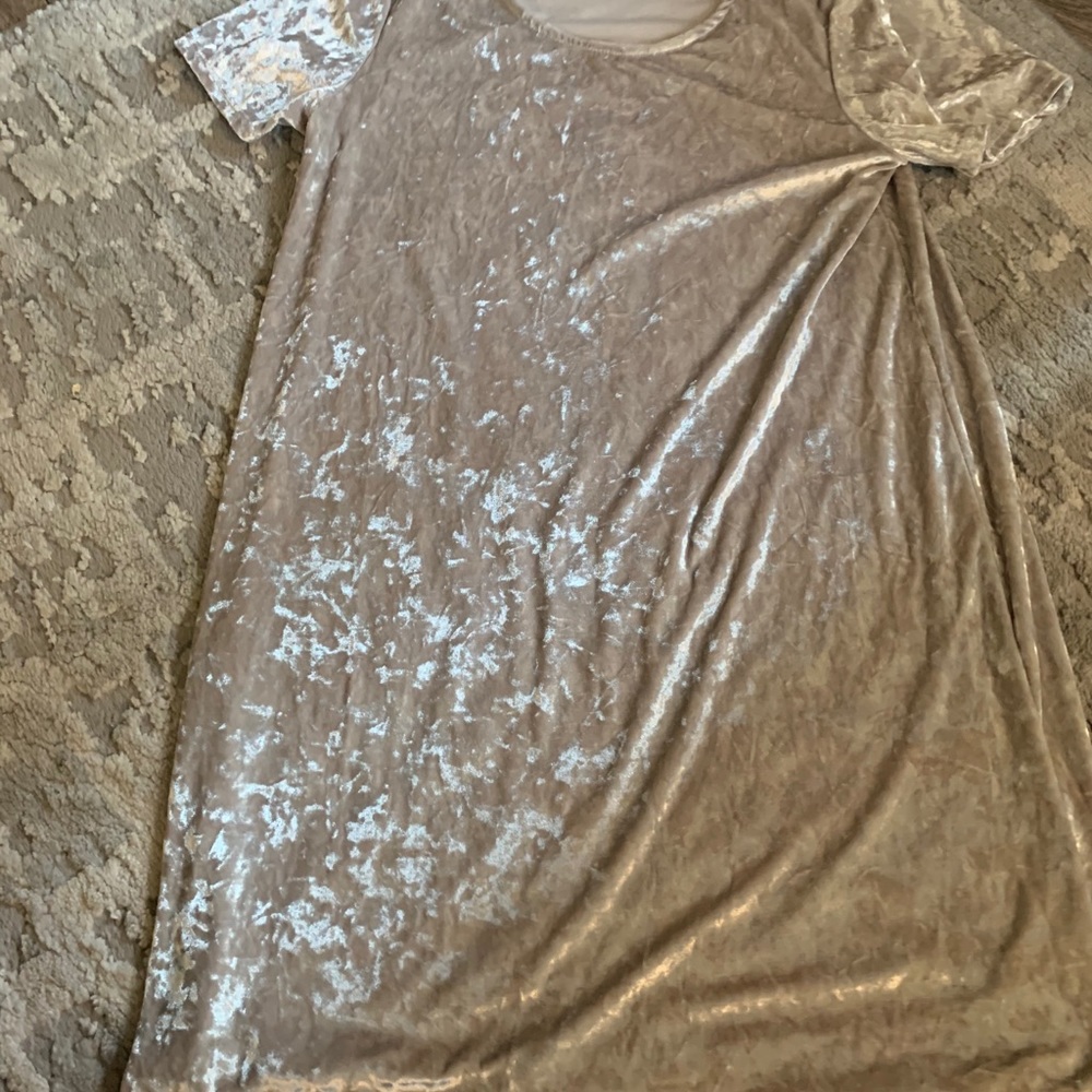 Velour swing dress